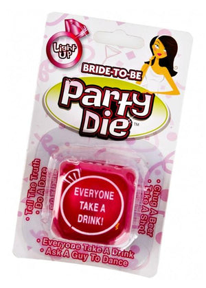Light Up Bride-To-Be- Party Die Gifts & Games - Bachelorette Bachelorette 