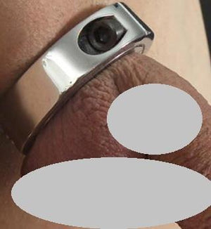 Locking Hinged Cock Ring Chrome Plated Brass Small or Medium or Large (Good Reviews) Bondage - Cock & Ball Torture Kink 