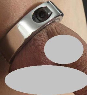 Locking Hinged Cock Ring Gun Metal Small or Medium or Large (Good Reviews) For Him - Cock & Ball Torture XRLLC 