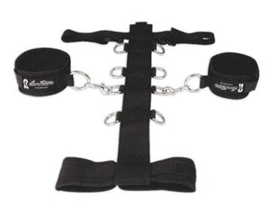 Lux Fetish 3pc Adjustable Neck And Wristraint Set Bondage - Collars & Leash Lux Fetish 