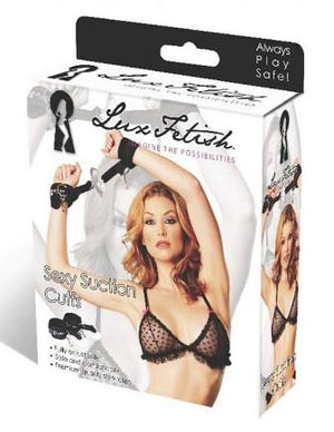 Lux Fetish Sexy 2pc Suction Cuffs Set Bondage - Ankle & Wrist Restraints Lux Fetish 