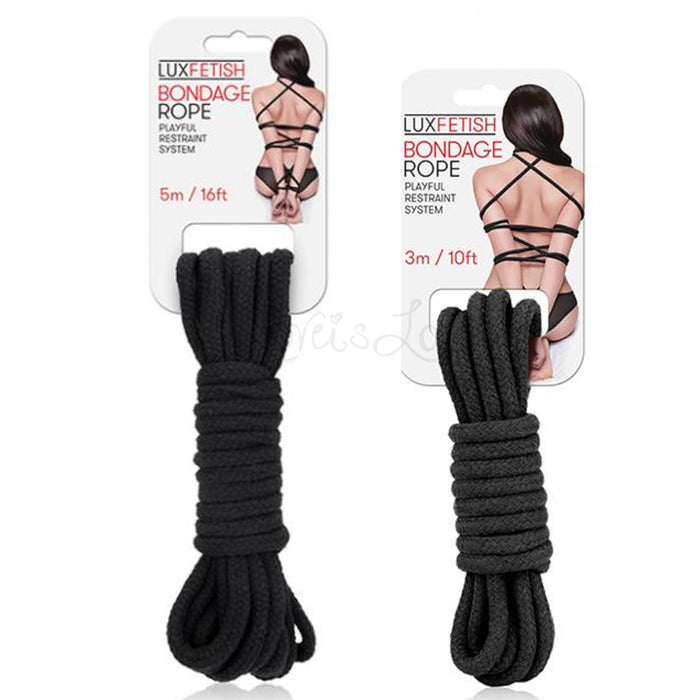 Lux Fetish Bondage Rope Black