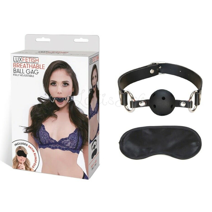 Lux Fetish Breathable Ball Gag (Fully Adjustable)