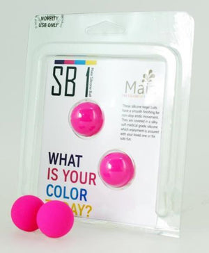Maia Carrie Silicone Kegal Balls Neon Pink For Her - Kegel & Pelvic Exerciser Maia Pink 