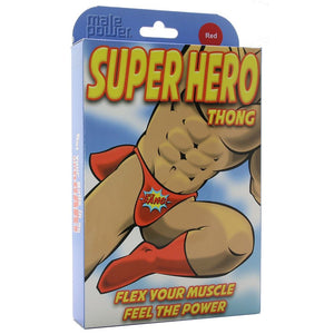 Male Power Let's Bang Superhero Thong Red For Him - Men's Intimate Wear Male Power 