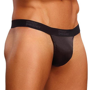 Male Power Micro G-String V Black Cobra SM or LXL For Him - Men's Intimate Wear Male Power SM 