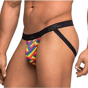 Male Power Pride Fest Jock Print For Him - Men's Intimate Wear Male Power S/M 