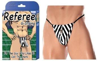 Male Power Referee G-String - For The Guy Who Likes To Call The Shots
