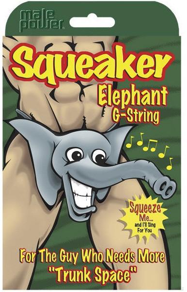 Male Power Squeaker Elephant G-String