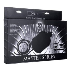 Master Series Deluge Deluxe Black Enema Set Anal - Anal Douches & Enemas Master Series 