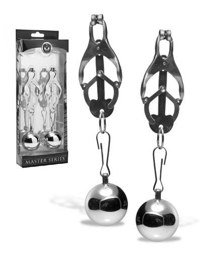 Master Series Deviant Monarch Weighted Nipple Clamps