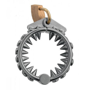 Master Series Impaler Locking CBT Ring with Spikes 1.6 Inch For Him - Cock & Ball Torture Master Series 