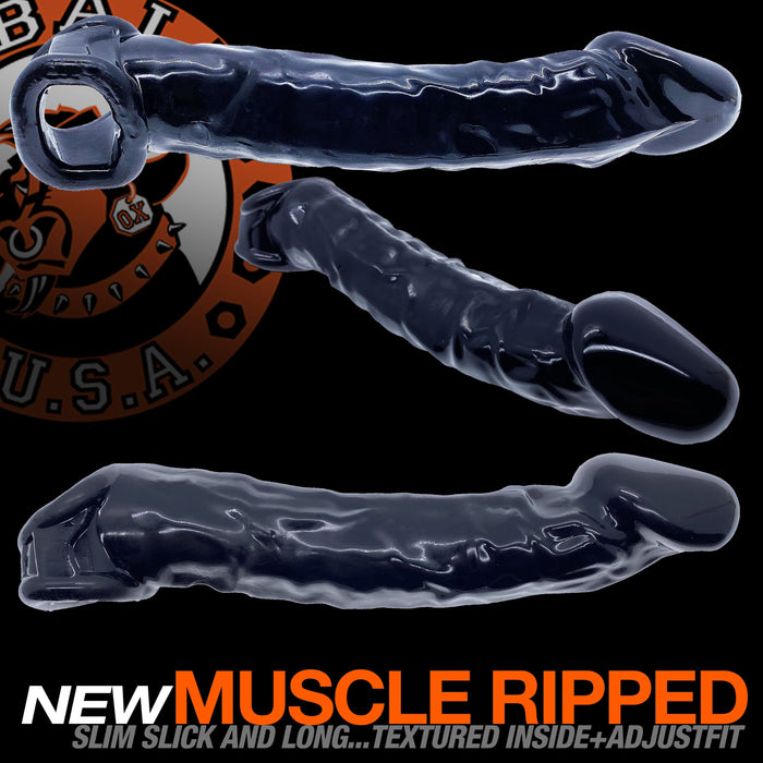 Oxballs Muscle Ripped Cocksheath With Adjustable Fit OX-3046 Black or Clear or Night Edition