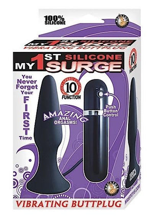 My 1st Silicone Surge Vibrating Butt Plug Anal - Beginners Anal Toys Nasstoys 