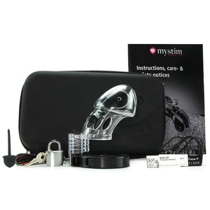 Mystim E-stim Cock Cage Pubic Enemy No 2 With Urethral Sound ElectroSex Gear - Mystim Mystim 