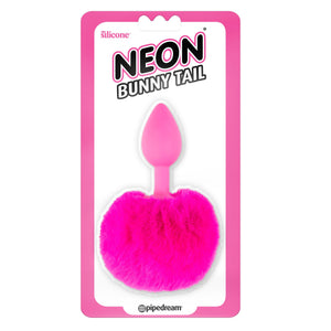 Neon Luv Touch Bunny Tail Pink Anal - Tail & Jewelled Butt Plugs Pipedream Products 