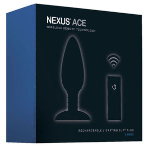 Nexus Ace Rechargeable Vibrating Butt Plug Small, Medium or Large (Newly Replenished on Jan 19) Anal - Anal Vibrators Nexus Large 