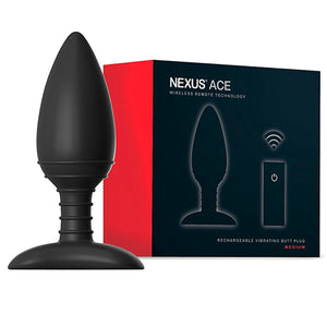 Nexus Ace Rechargeable Vibrating Butt Plug Small, Medium or Large (Newly Replenished on Jan 19) Anal - Anal Vibrators Nexus Medium 
