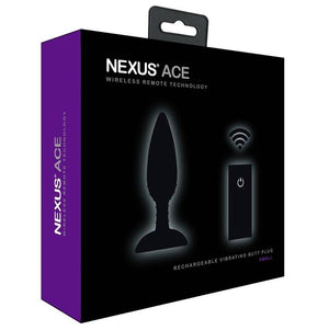 Nexus Ace Rechargeable Vibrating Butt Plug Small, Medium or Large (Newly Replenished on Jan 19) Anal - Anal Vibrators Nexus Small 