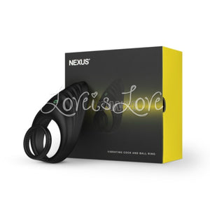 Nexus Enhance Vibrating Cock and Ball Ring Black Buy in Singapore LoveisLove U4Ria