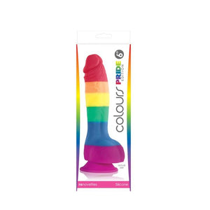 NS Novelties Colours Pride Edition Dong Rainbow 6 Inch or 8 Inch Dildos - Suction Cup Dildos NS novelties 6 Inch 
