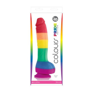 NS Novelties Colours Pride Edition Dong Rainbow 6 Inch or 8 Inch Dildos - Suction Cup Dildos NS novelties 8 Inch 