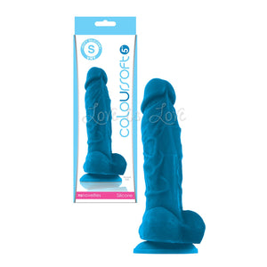 NS Novelties ColourSoft Silicone 5 Inch Soft Dildo Pink or Blue Buy in Singapore LoveisLove U4Ria