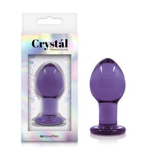 NS Novelties Crystal Premium Glass Purple 3 Inch Medium ( New Packaging Replenished on Apr 19) Anal - Anal Glass Toys NS Novelties 