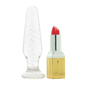 NS Novelties Firefly Glass Tapered Plug Clear Glow In The Dark Anal - Anal Glass Toys NS Novelties 