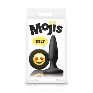 NS Novelties Moji's ILY Mini Butt Plug Black Anal - Beginners Anal Toys NS Novelties 