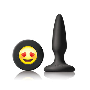 NS Novelties Moji's ILY Mini Butt Plug Black Anal - Beginners Anal Toys NS Novelties 