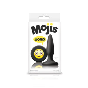 NS Novelties Moji's OMG Mini Butt Plug Black (Newly Replenished) Anal - Beginners Anal Toys NS Novelties 