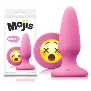 NS Novelties Moji's WTF Butt Plug Medium Pink Anal - Exotic & Unique Butt Plugs NS Novelties 