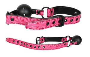 NS Novelties Sinful Ball Gag Pink Bondage - Ball & Bit Gags NS novelties 