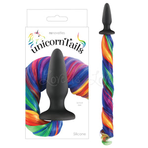 NS Novelties Unicorn Tails Silicone Butt Plug Rainbow Anal - Tail & Jewelled Butt Plugs NS Novelties 