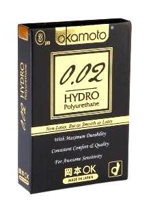 Okamoto 0.02 Hydro Polyurethane Condom 3s or 8s Enhancers & Essentials - Condoms Okamoto 