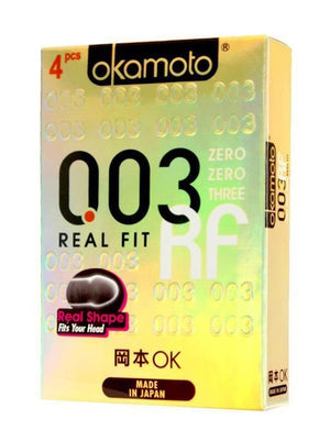 Okamoto 003 Real Fit Pack of 4s or 10s