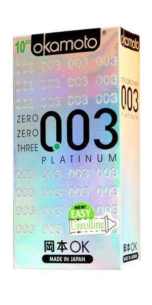 Okamoto World's Thinnest 0.03 Platinum Condom 10pcs Enhancers & Essentials - Condoms Okamoto 