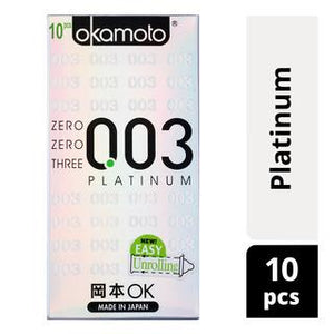 Okamoto World's Thinnest 0.03 Platinum Condom 10pcs Enhancers & Essentials - Condoms Okamoto 