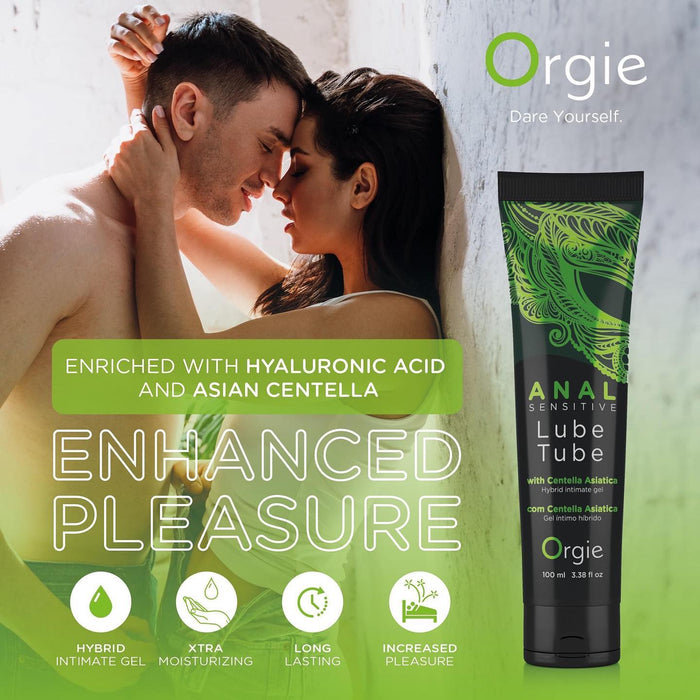 Orgie Anal Sensitive Lube Tube Hybrid Intimate Gel 100 ML 3.4 FL OZ