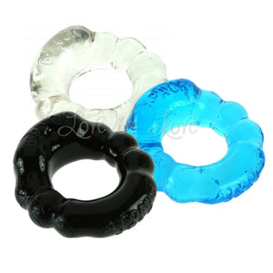 Oxballs 6-Pack Cock Ring by Atomic Jock AJ1005 Clear or Black ( Overstocked Sale) Cock Rings - Oxballs C&B Toys Oxballs 