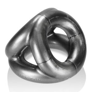 Oxballs Atomic Jock Tri-Sport 3-Ring Sling Black or Steel AJ-1076 Cock Rings - Oxballs C&B Toys Oxballs 