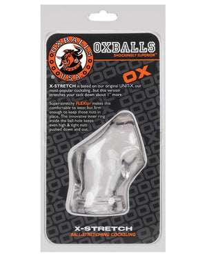 Oxballs Atomic Jock Unit-X CockSling Black AJ-1071 Black or Clear (Newly Replenished on Apr 19) For Him - Oxballs C&B Toys Oxballs Clear 