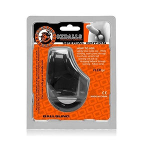 Oxballs Ballsling Cocksling with Splitter Black OX-3027 Cock Rings - Oxballs C&B Toys Oxballs 