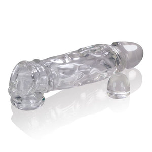 Oxballs Butch Veiny Cocksheath Clear or Steel For Him - Oxballs Cocksheaths Oxballs Clear 