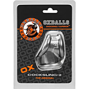 Oxballs CockSling-2 OX-1013 in Steel or Black Cock Rings - Oxballs C&B Toys Oxballs 