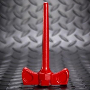 Oxballs Dick Screw Spike Red Silicone Sound OX1219 For Him - Urethral Sounds/Penis Plugs Oxballs 