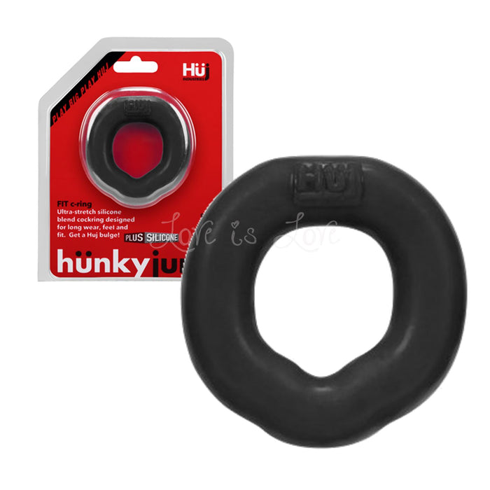 Oxballs Hunkyjunk Fit Ergo Long-wear C-Ring Tar