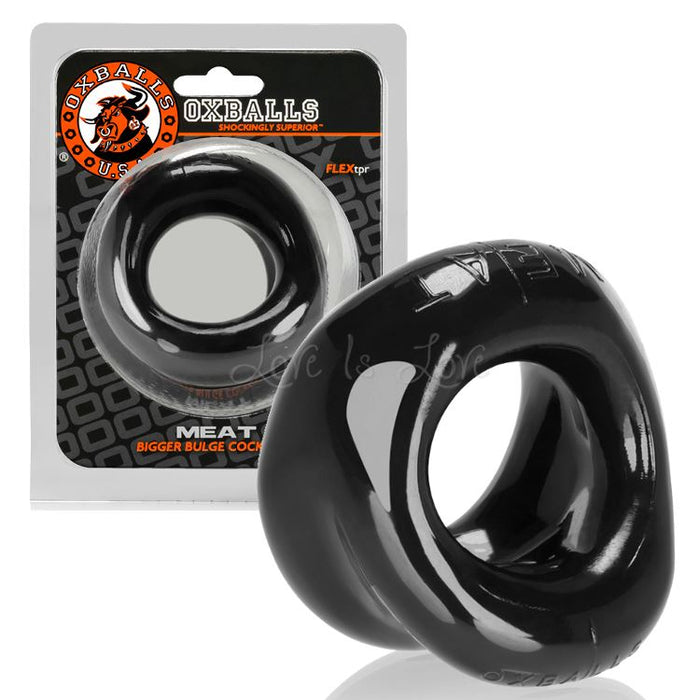 Oxballs Meat Padded Bigger Bulge Cock Ring Black OX-3019