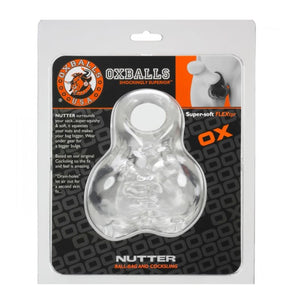 Oxballs Nutter Sack Gripping Sling OX-1500 Black or Clear (Newly Replenished on Feb 19) Cock Rings - Oxballs C&B Toys Oxballs Clear 